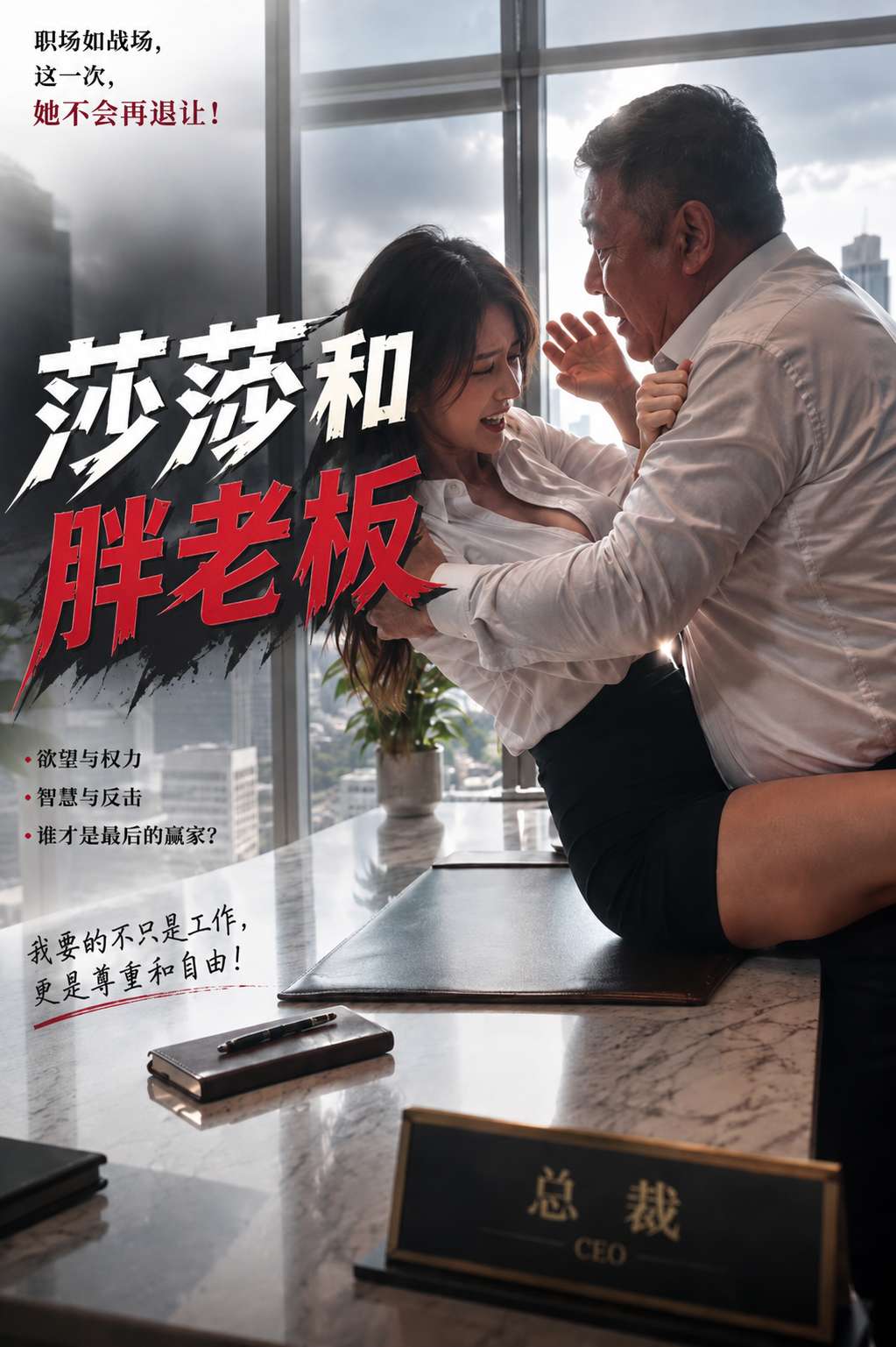 【AI成人短剧】莎莎和胖老板